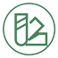 Symbol für Bodenbelagsarbeiten – stilisierter Fußboden mit Verlegewerkzeug im Kreis dargestellt